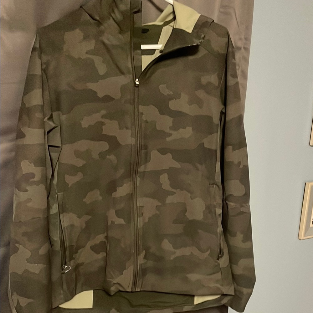 lululemon athletica Green and Brown Military Field Jacket